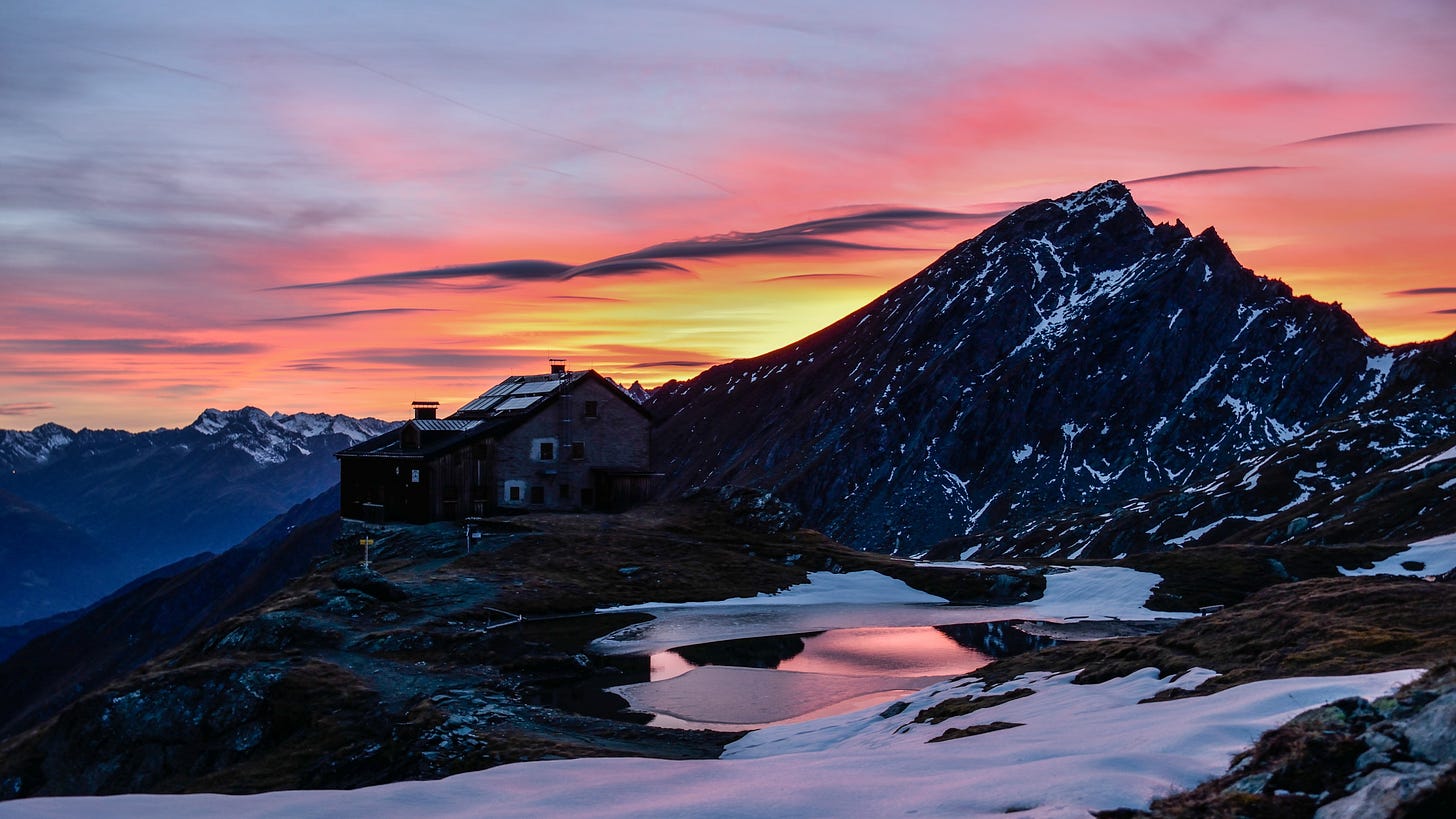 Wallpaper mountains, snow, sunrise, 5k, Nature #17047