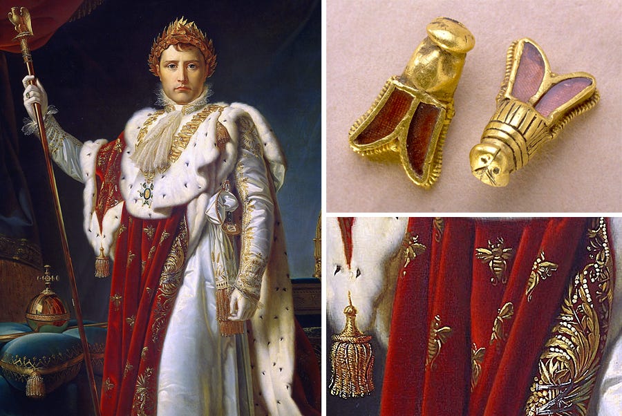 Napoleon and the Bees: How 5th Century Jewelry From the Tomb of Childeric I  Became a Symbol of Empire — Heart of Hearts Jewels