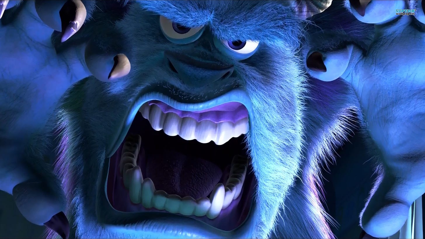 Pixar Review 11: Monsters Inc