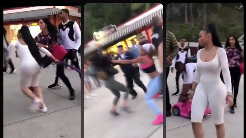 blac chyna amusement park six flaggs fight