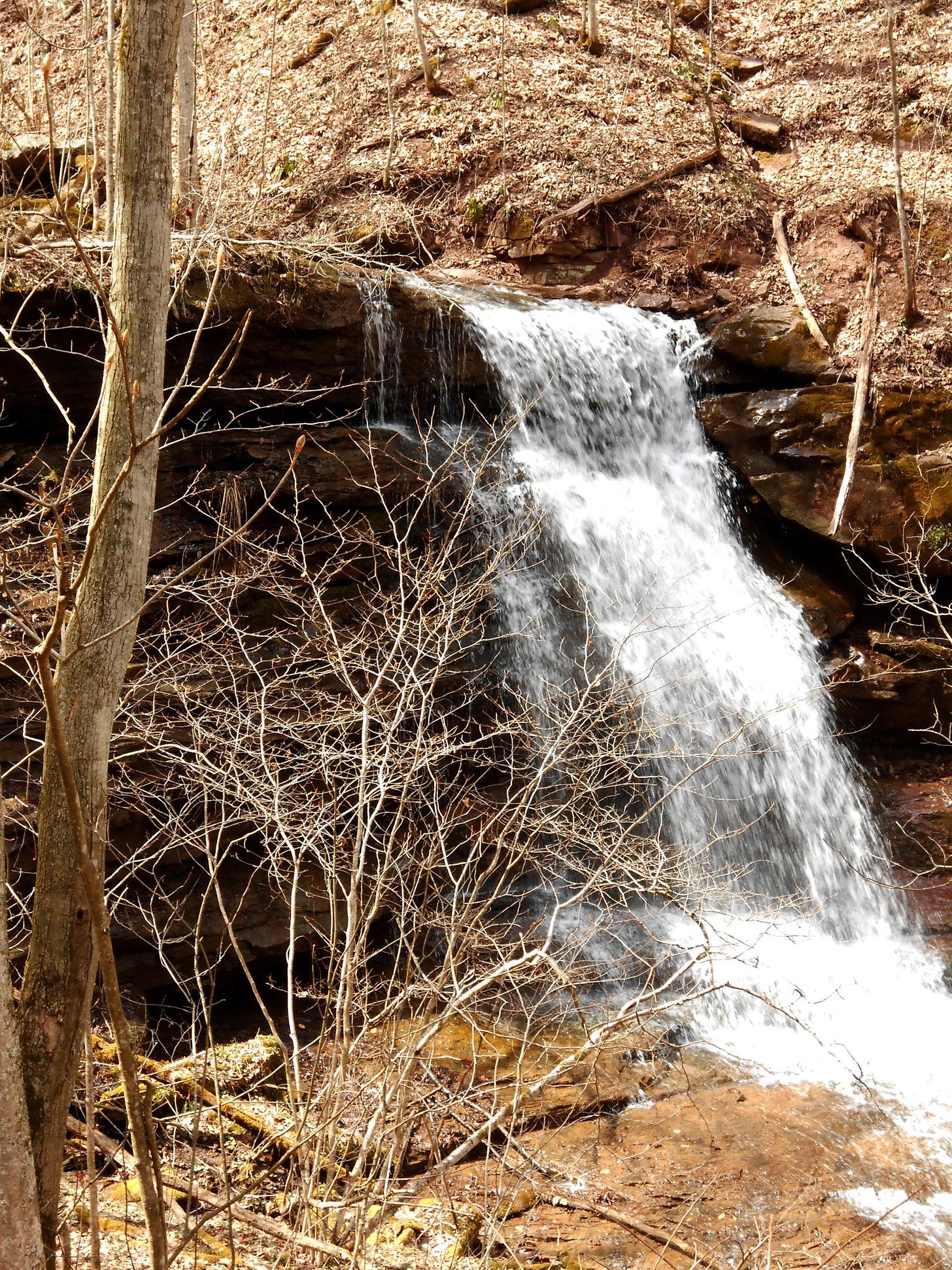 an image of a waterfall over rocks