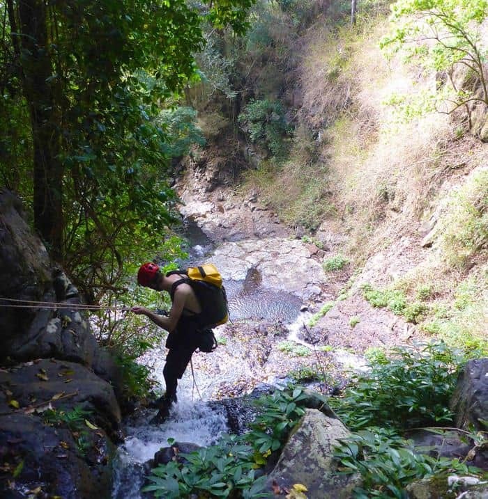 Water canyoning in the Daintree Rainforest