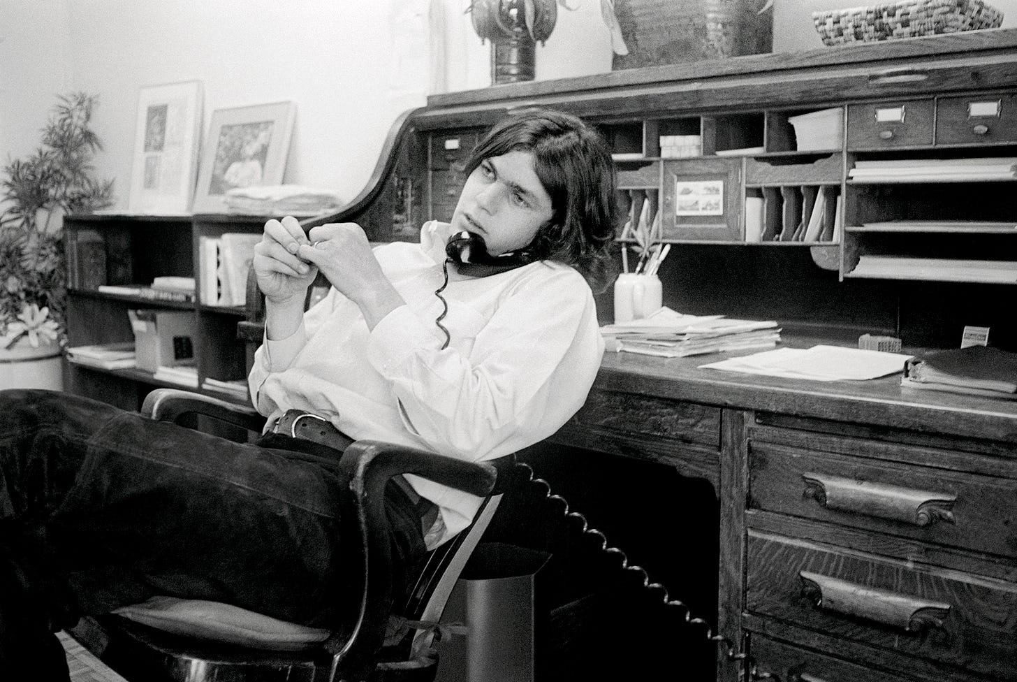 Jann Wenner in his office on August 2 1970.