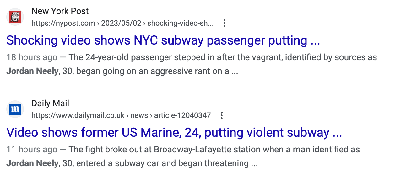 "Video shows former US Marine, 24, putting violent subway ..."