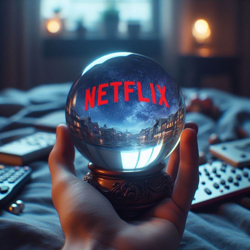 I need a crystal ball with netlix movies playing on it