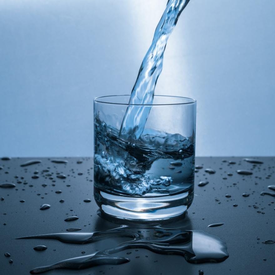 hydration can really make a difference - a glass of water