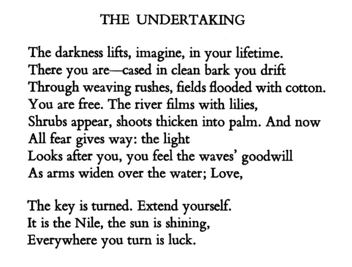 Maja Lukić on X: "“It is the Nile, the sun is shining, / Everywhere you turn  is luck.” A Louise Glück poem for beach days https://t.co/FolXqv3UJG" / X