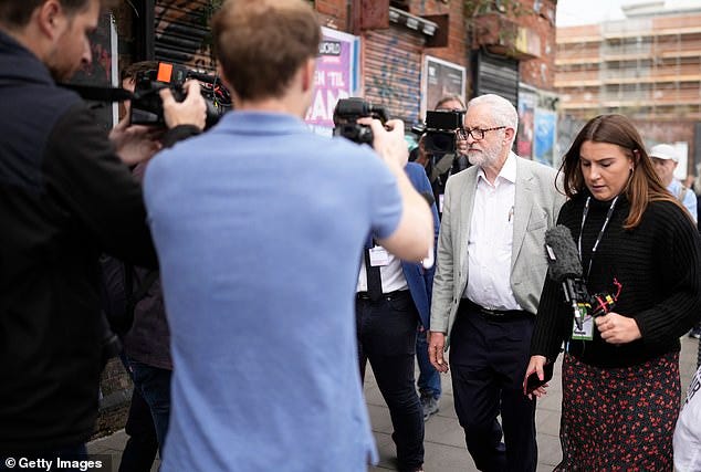 The ex-Labour leader pointed to a statement he issued yesterday over the violence during tetchy exchanges with journalists