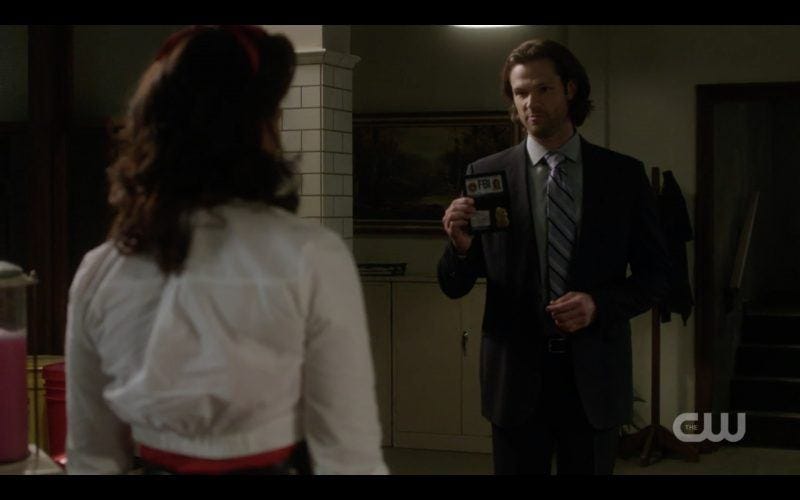 sarah troyer with sam winchester supernatural tombstone