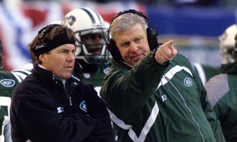 Belichick, Parcells refused to go to Jets locker room in '30 for 30′