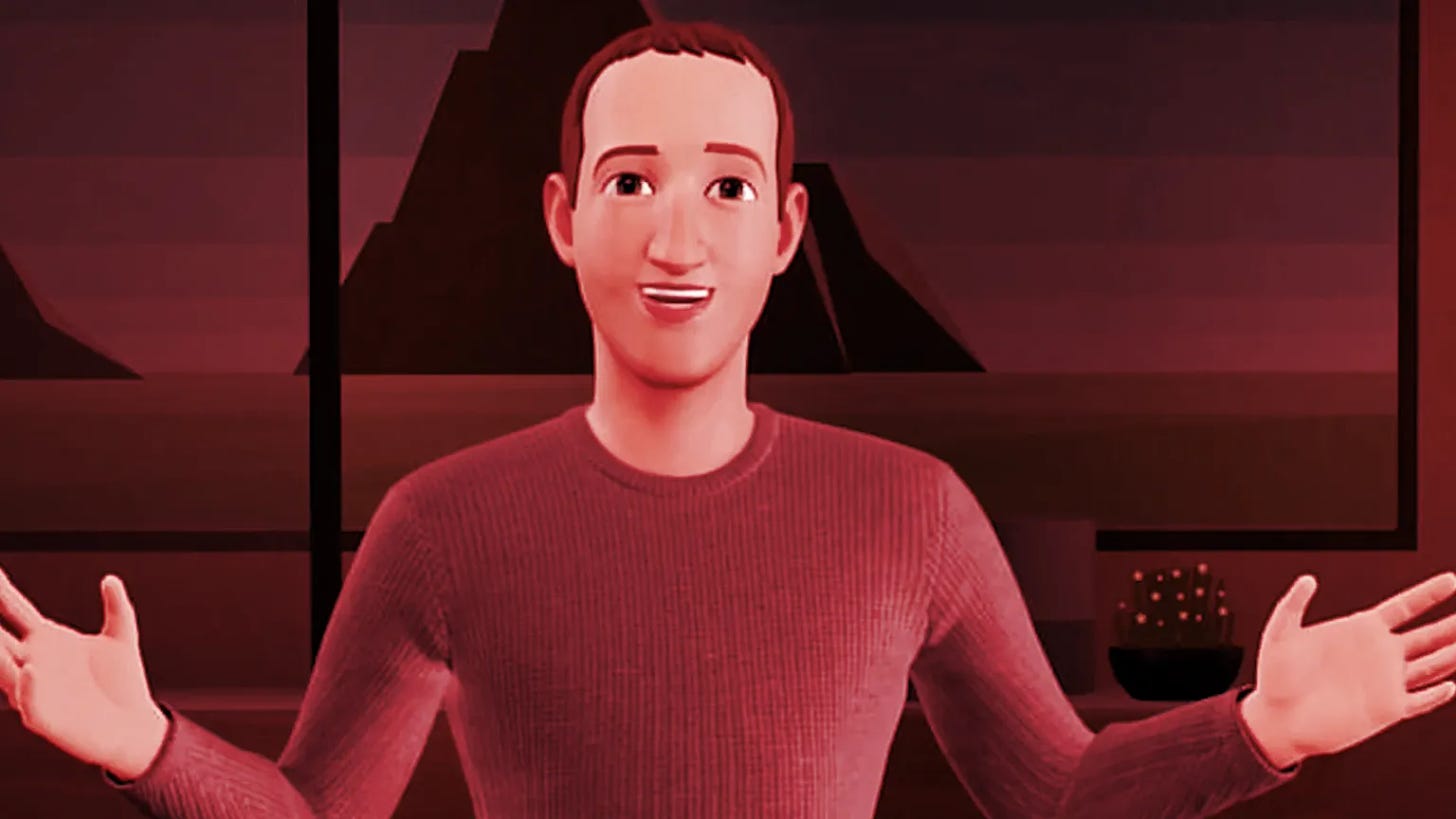 Meta CEO Mark Zuckerberg's avatar. Image: Meta