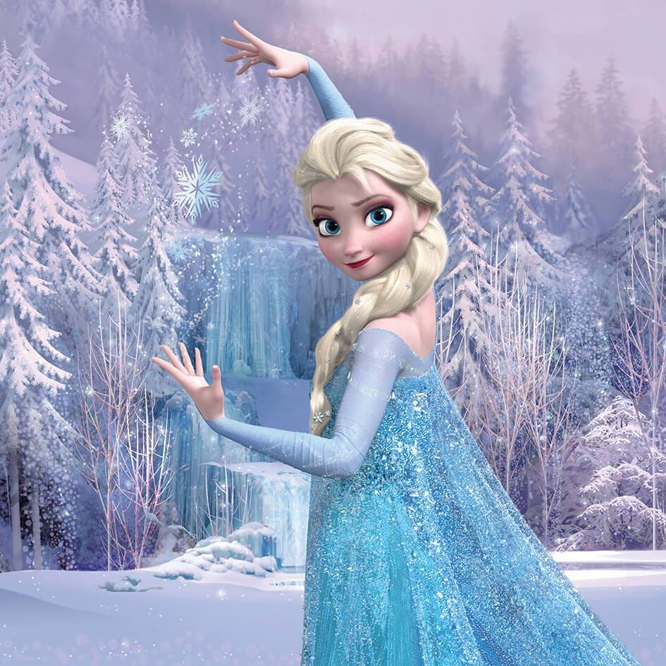 Disney Frozen Elsa Frozen Forest 30 x 30cm Canvas Print Merchandise - Zavvi  (日本)