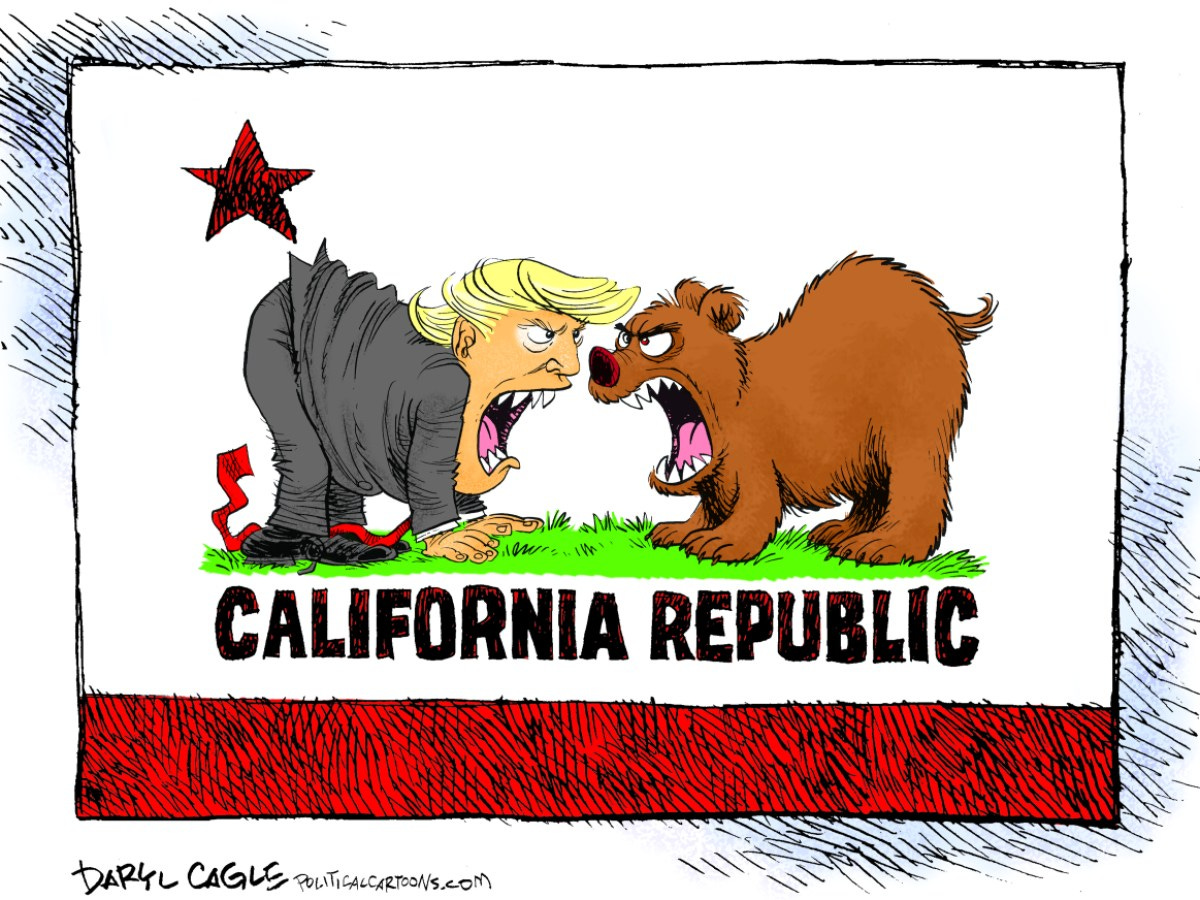 Political cartoons: California wildfires and President Trump's 'baffling'  tweets – East Bay Times