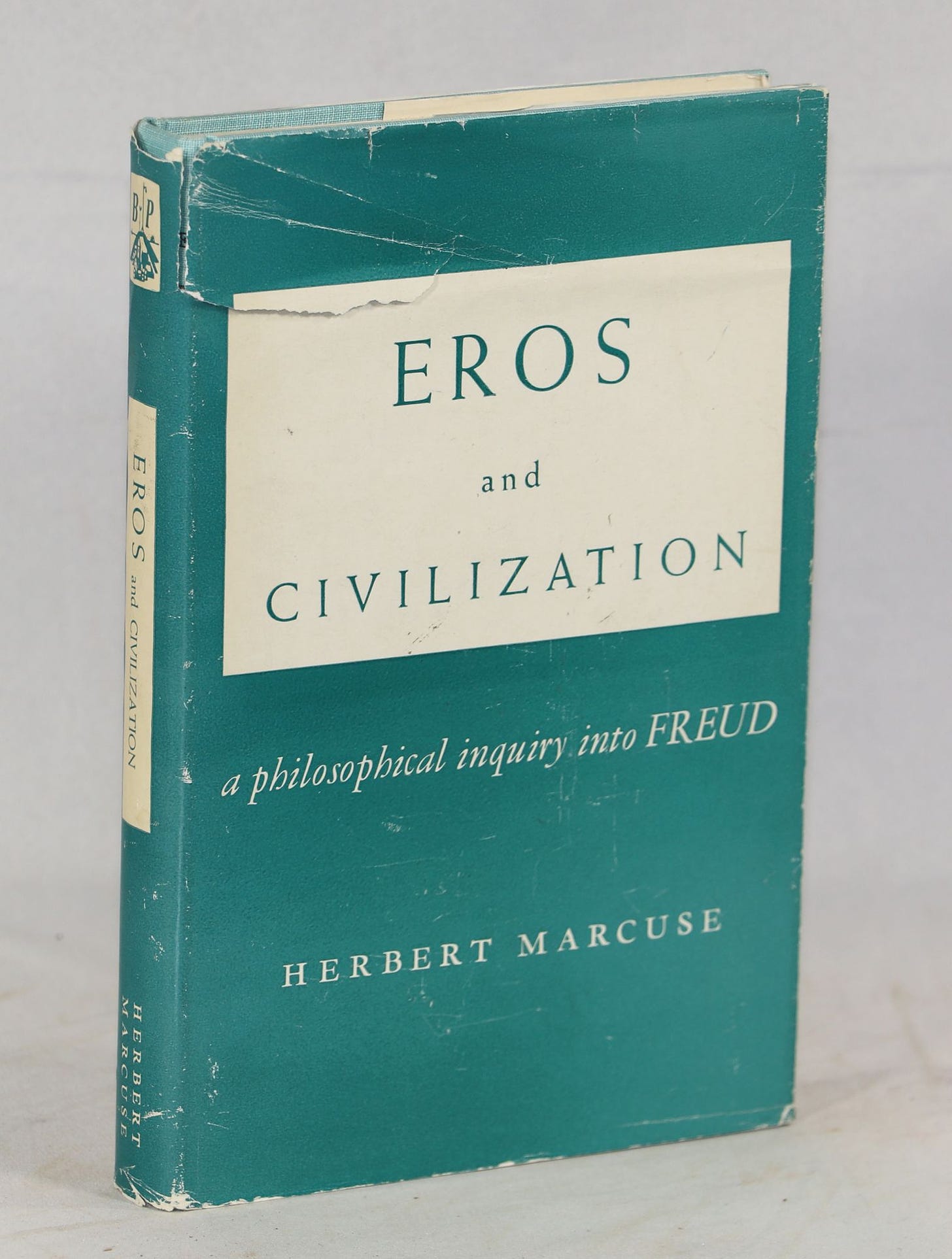 Eros and Civilization; A Philosophical Inquiry into Freud by Marcuse,  Herbert: Near Fine Hardcover (1955) First edition. | Evening Star Books,  ABAA/ILAB