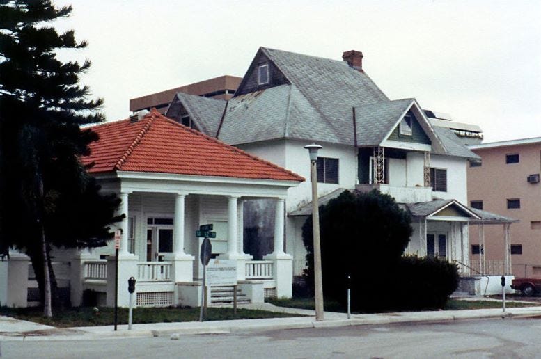 Dr. James Jackson’s former residence next to his former office on SE Twelfth Street in Brickell. The office is now Dade Heritage Trust’s office and a visitor center. Courtesy of Florida State Archives. Dr. James Jackson’s former residence next to his former office on SE Twelfth Street in Brickell. The office is now Dade Heritage Trust’s office and a visitor center. Courtesy of Florida State Archives.