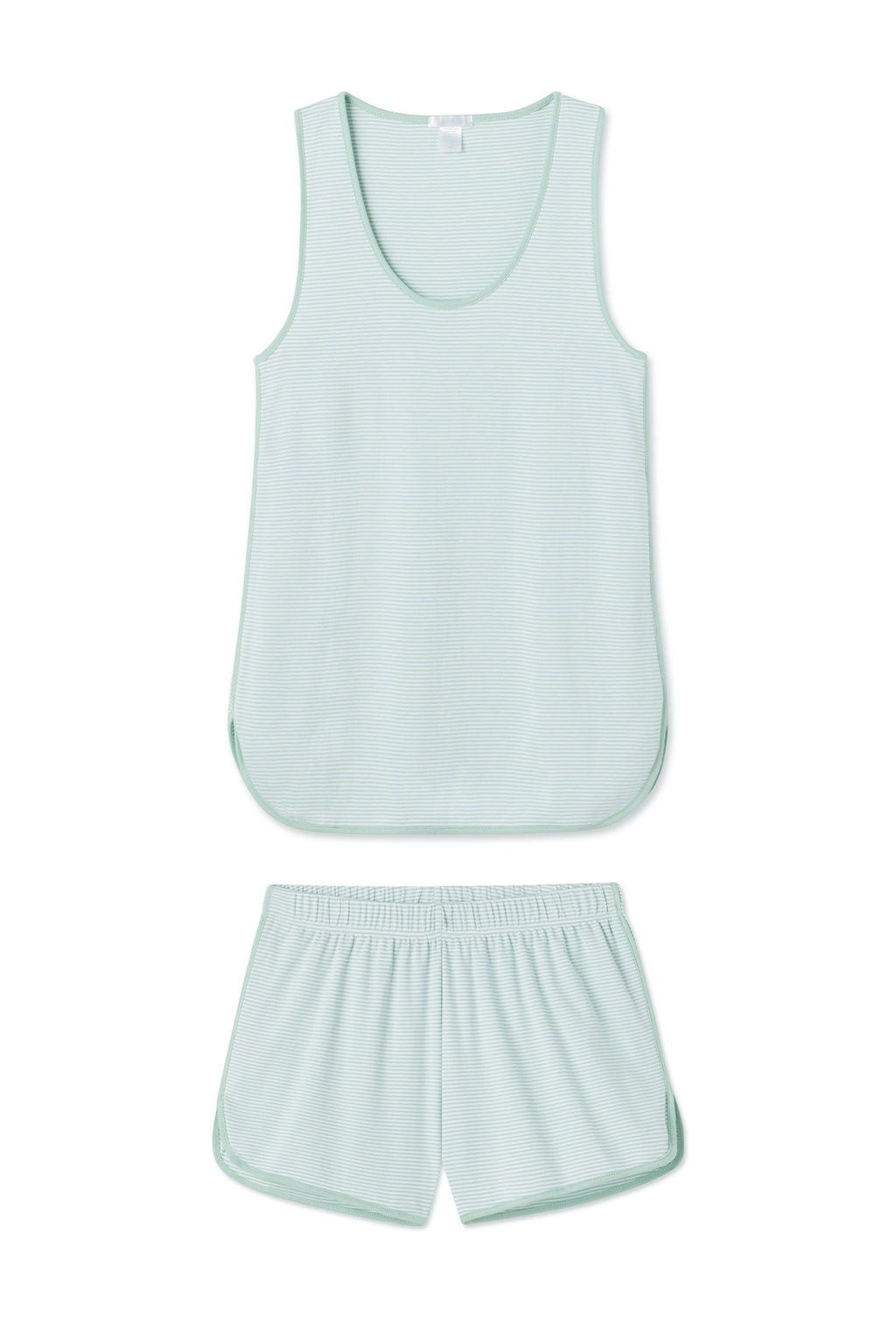 Pima Tank-Short Set in Parisian Green - Main Featured Image