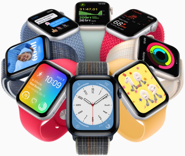 Powered by watchOS 9, the new Apple Watch SE features more customizable watch faces, an enhanced Workout app, and more.