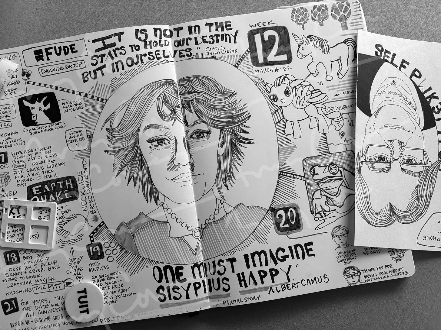 Illustrated journal pages, a cowen