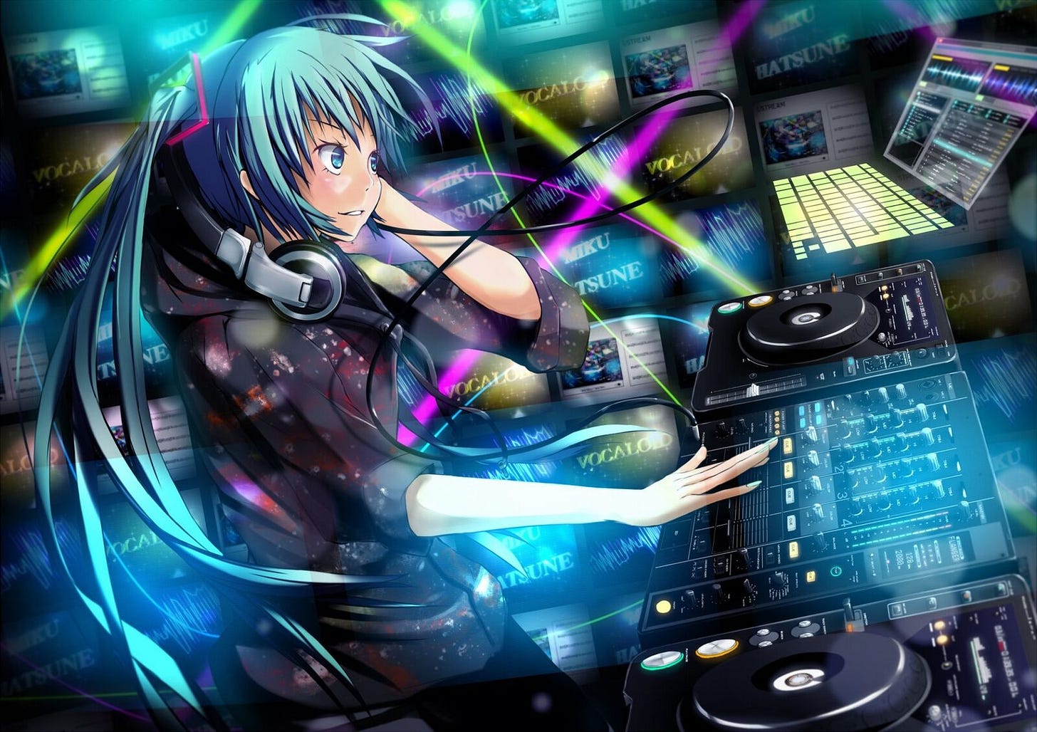 Anime Vocaloid Hatsune Miku DJ Music Custom Mat Free Mat Bag | eBay