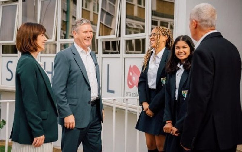 Bridget Phillipson MP visits school with Keir Starmer MP - Bridget  Phillipson
