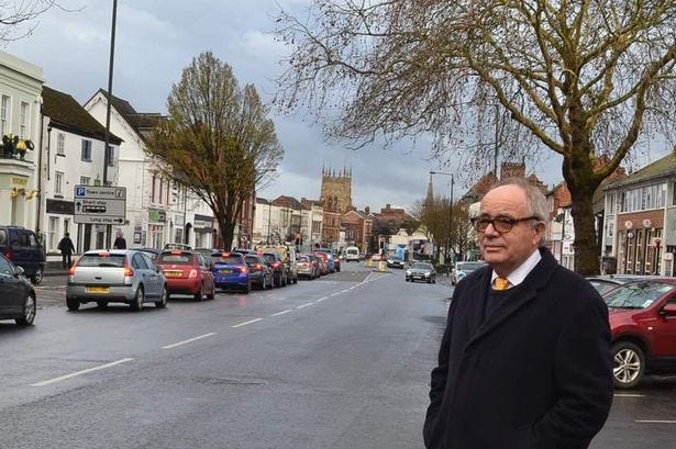 Conservative Peter Griffiths standing in a street