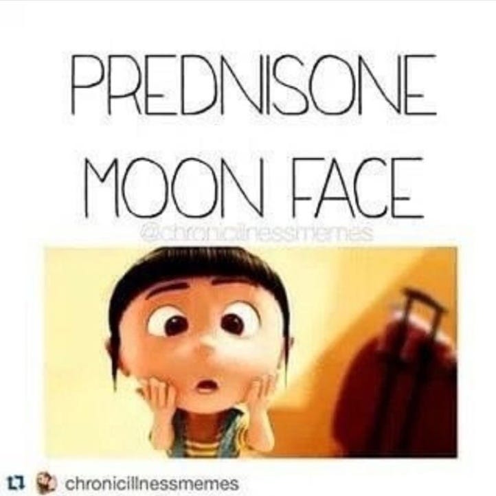 thoughts on prednisone, moon face, Ashley Judd, & “if you can't say  anything nice, don't say anything at all” – the autoimmune hippie.