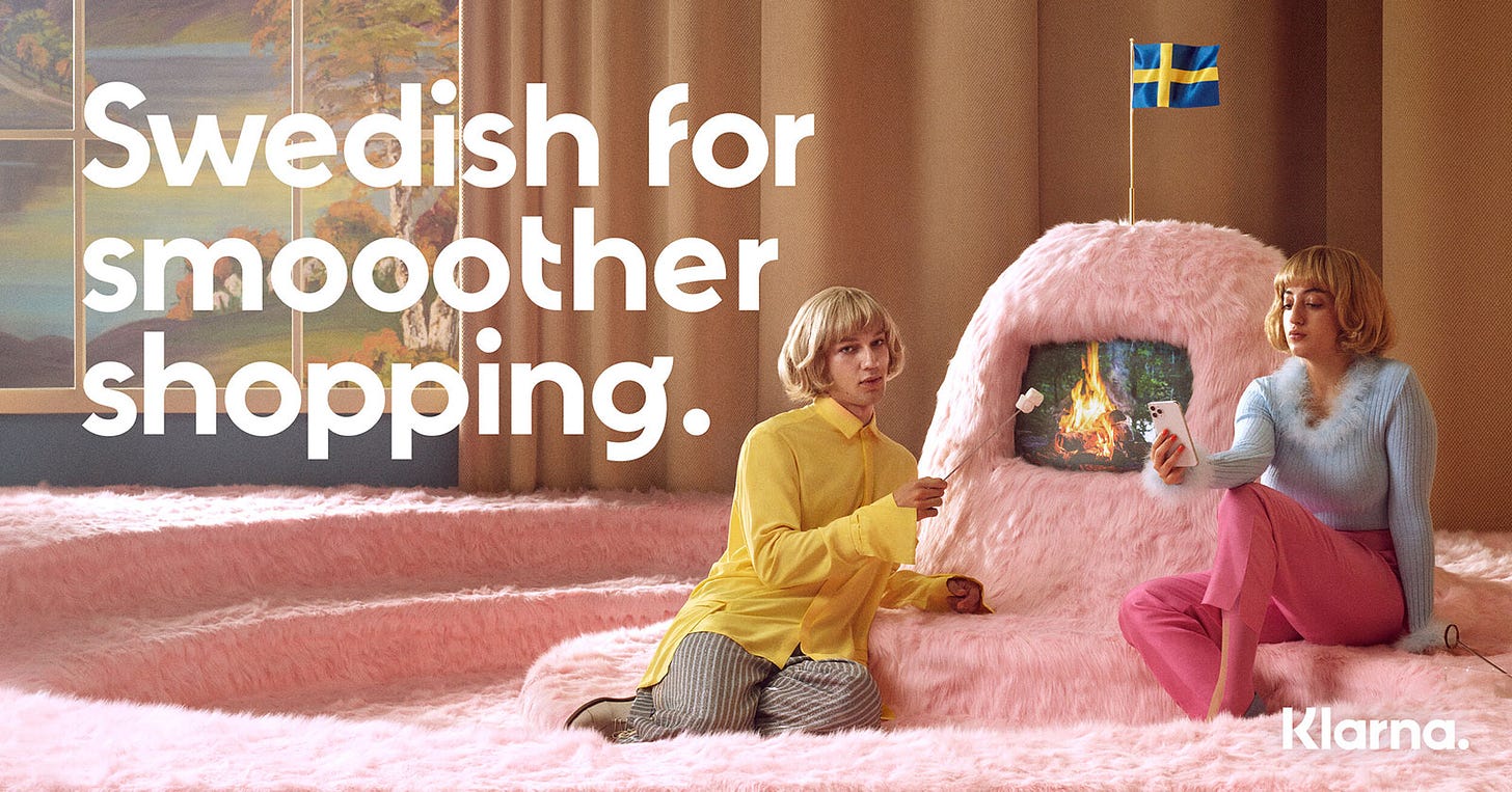 Klarna Gets Very, Very Swedish in Loony First Ads for the U.S. Market |  Muse by Clios