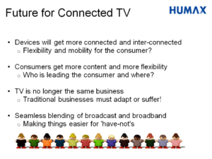 Powerpoint slide on connected TV