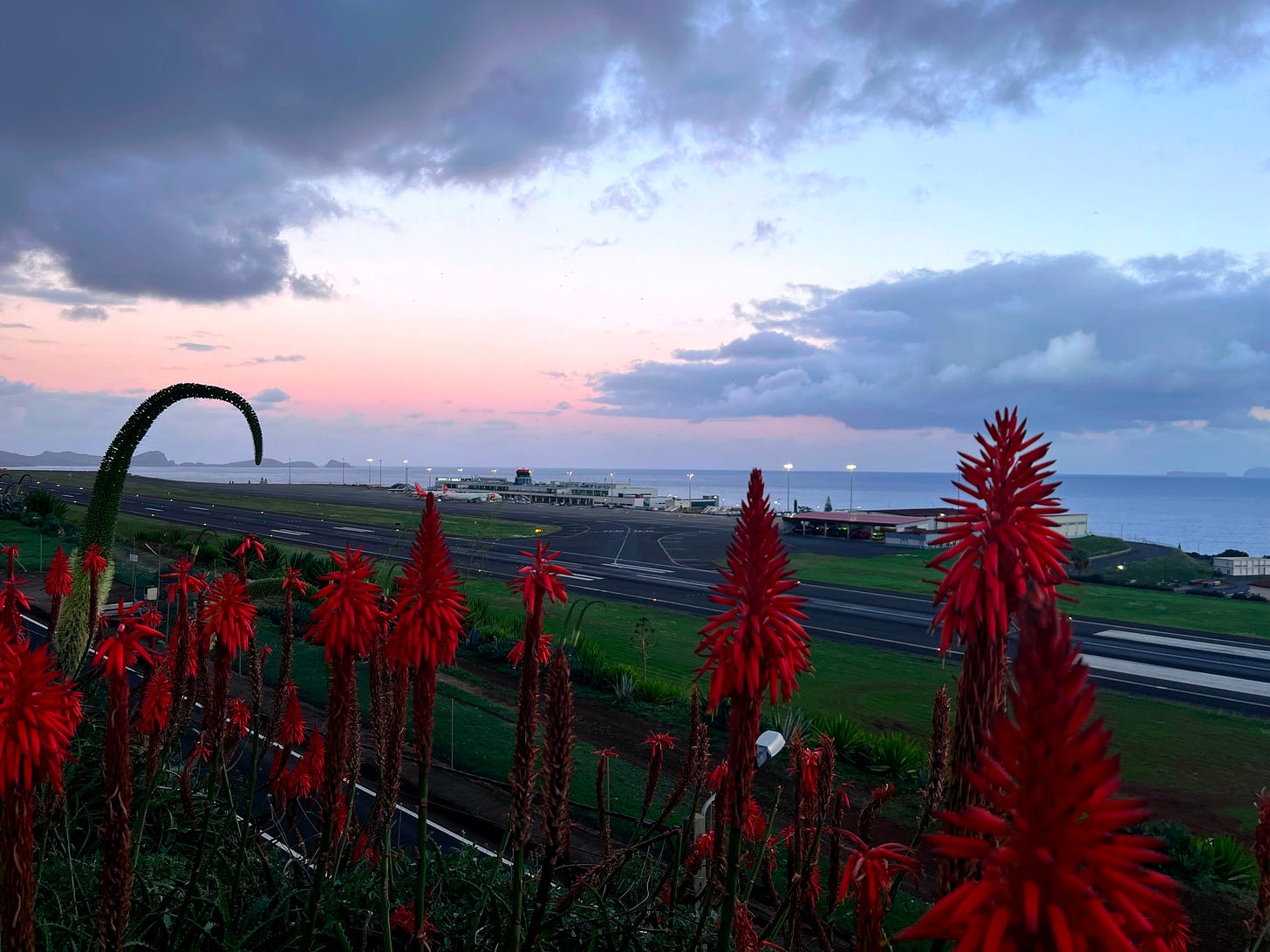 La foto que hoy me inspira desde el Aeropuerto de Madeira