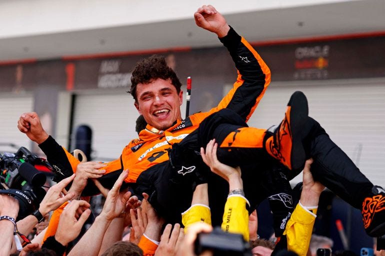 Miami GP: McLaren's Lando Norris pips Verstappen in career's first F1 win |  Motorsports News | Al Jazeera