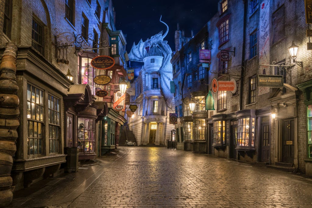 Diagon Alley in The Wizarding World of Harry Potter