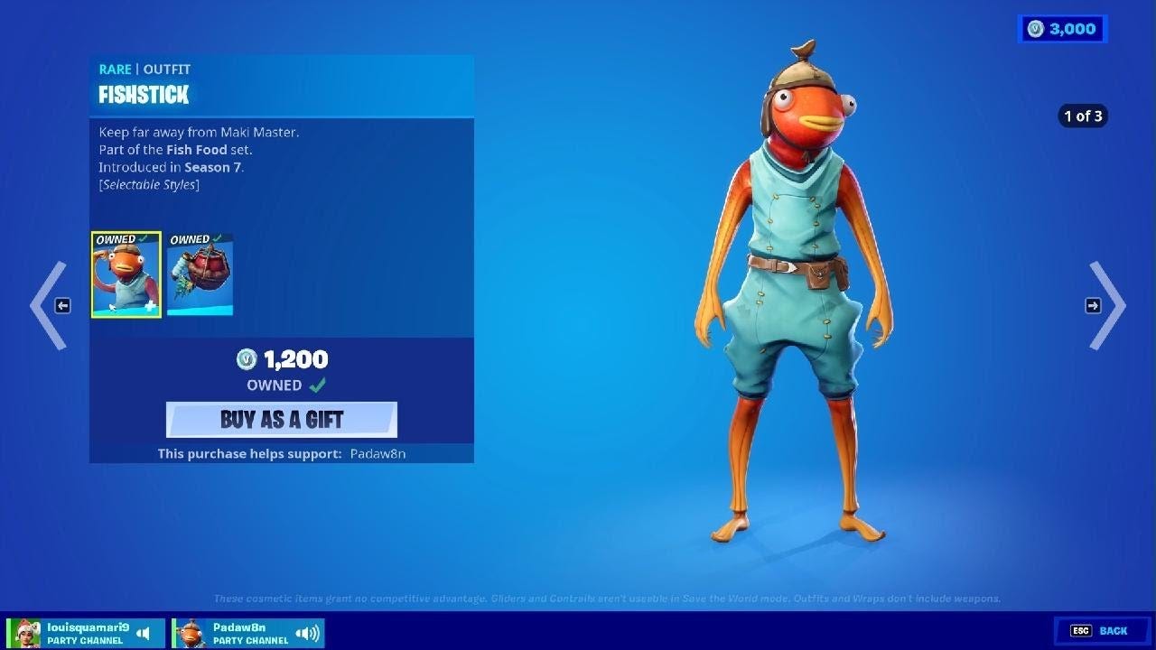 FORTNITE FISHSTICK SKIN IS BACK! | March 21st Item Shop Review