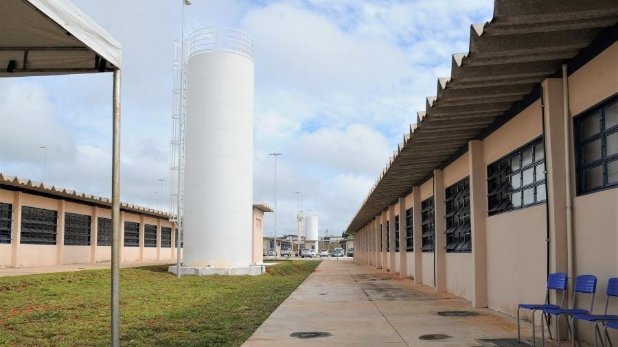 CDP II da Papuda foi inaugurado em 2021 e dois blocos foram ativados apenas para receber bolsonaristas - Lúcio Bernardo Júnior/Agência Brasília