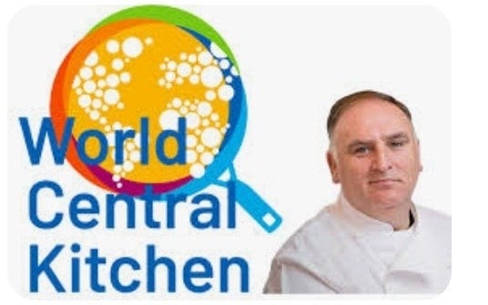 May be an image of 1 person and text that says 'World Central Kitchen'