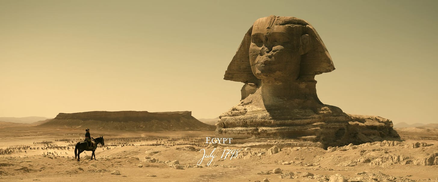 Napoleon near the Great Sphinx of Giza