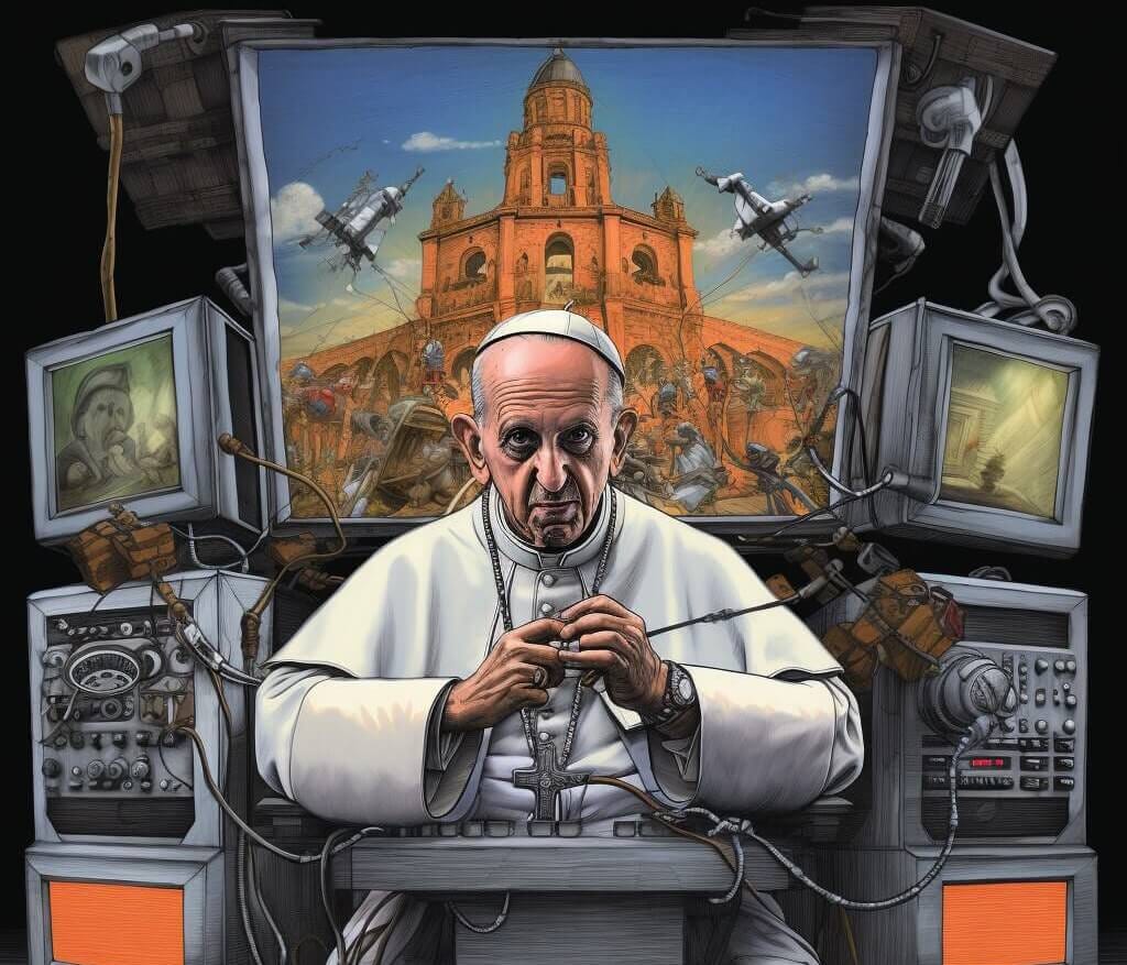 Bergoglio in TV da Fazio (2024)