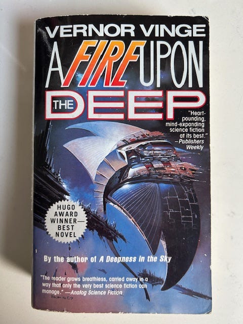 A fire upon the deep by Vernor Vinge