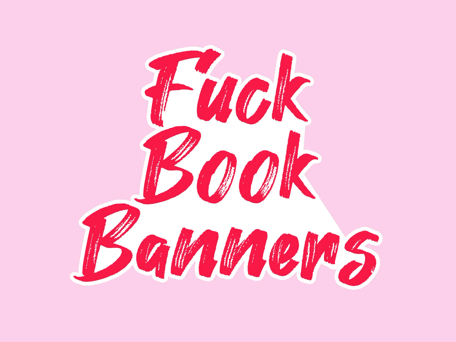 fuck book banners sticker.