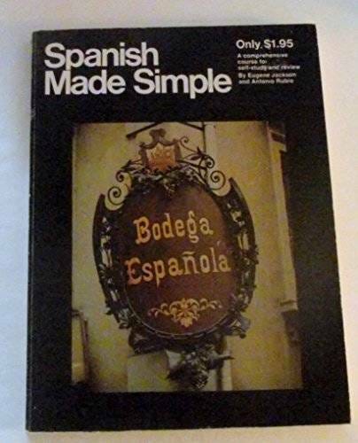 Spanish Made Simple Edition - Paperback By Jackson, Eugene - GOOD - Picture 1 of 1