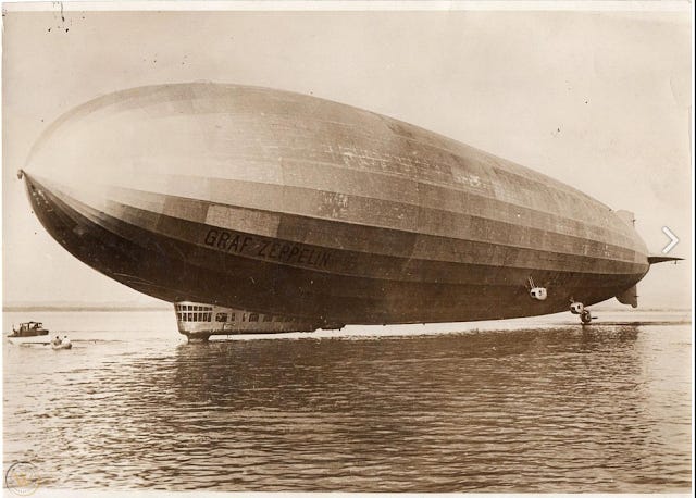 Graf Zeppelin making a water landing