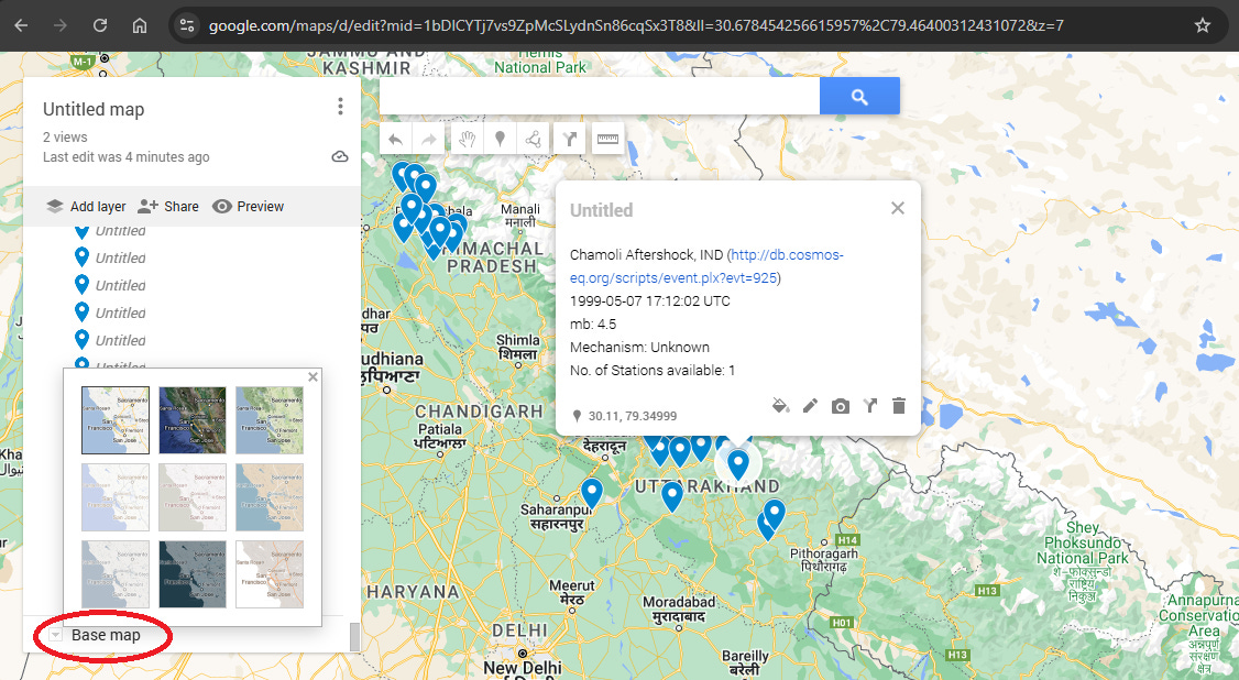 base map view