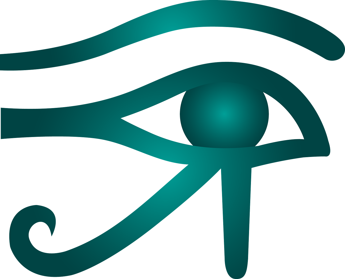 Blue Eye of Horus Symbol - Free Clip Art