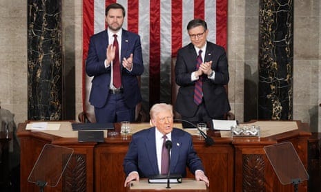 Trump's speech to Congress live: president defends trade wars and praises  Elon Musk for 'working very hard'