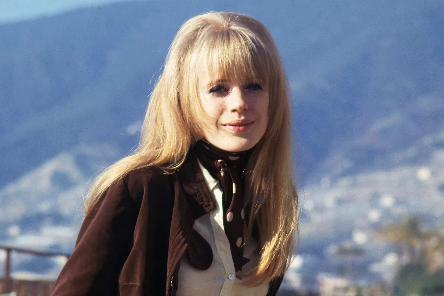 1/28/1967- Marianne Faithfull, British singer, on board ship for wedding of singer Gene Pitney