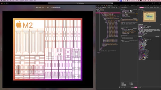 r/webdev - I recreated marketing M2 chip using CSS and React
