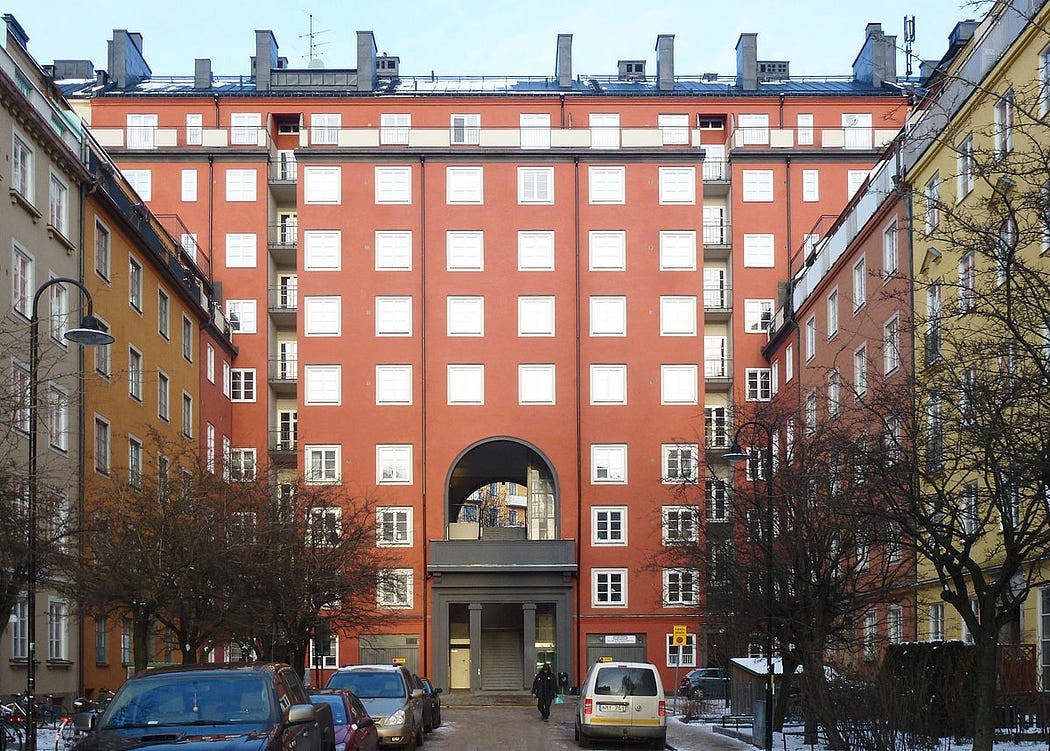 Apartment building of Sankt Eriksplan 11 Where Lilly Lindeström’s body was found