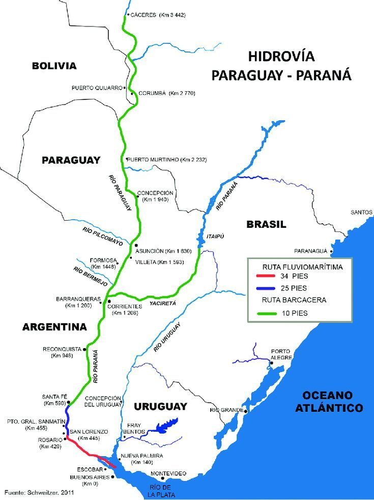 mapa hidrovía binacional paraguay-paraná 1 | Map, River, Map screenshot