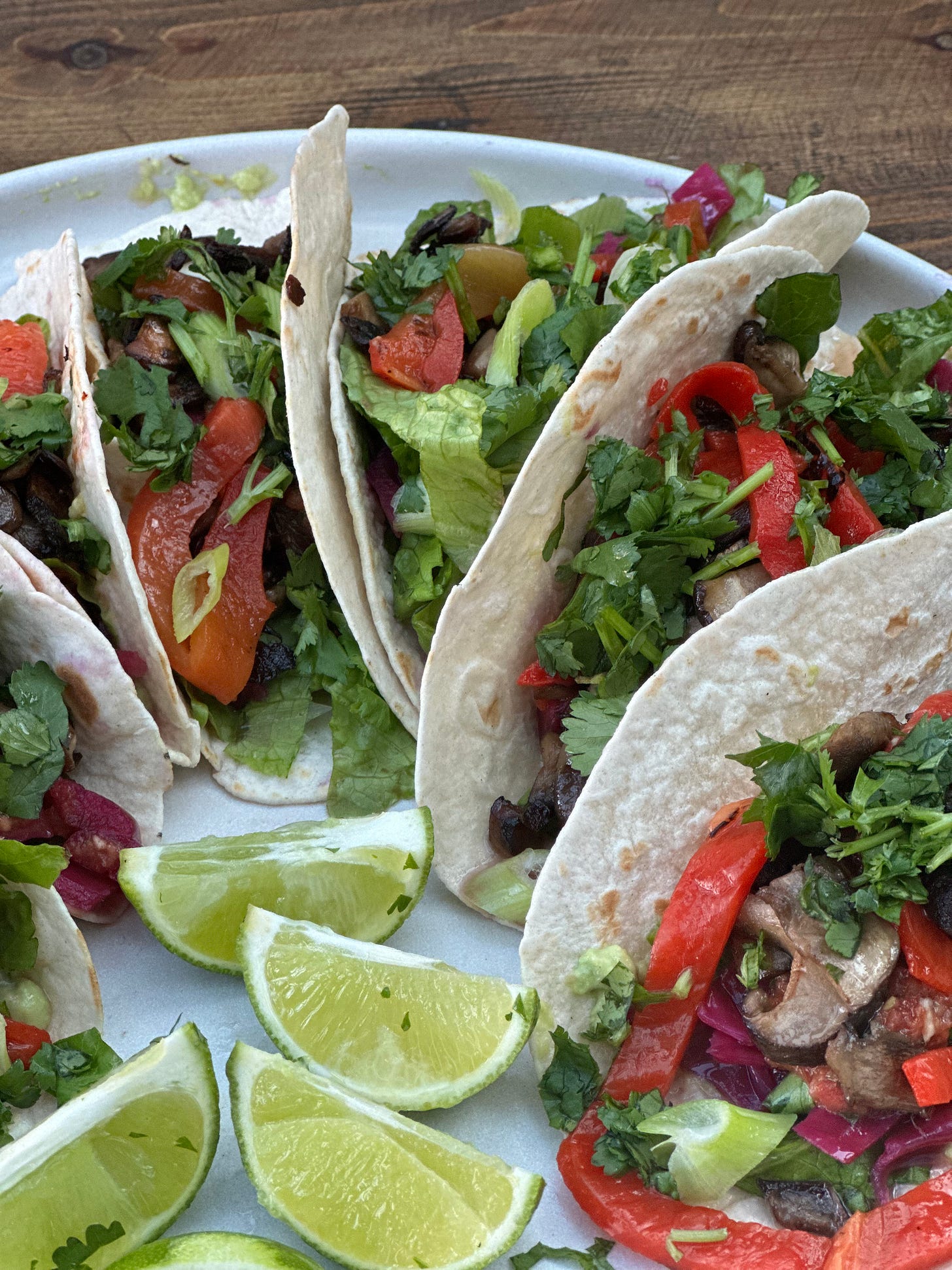 Crispy mushroom and pickled red cabbage tacos - Plant-based, gluten, dairy, egg, and nut-free