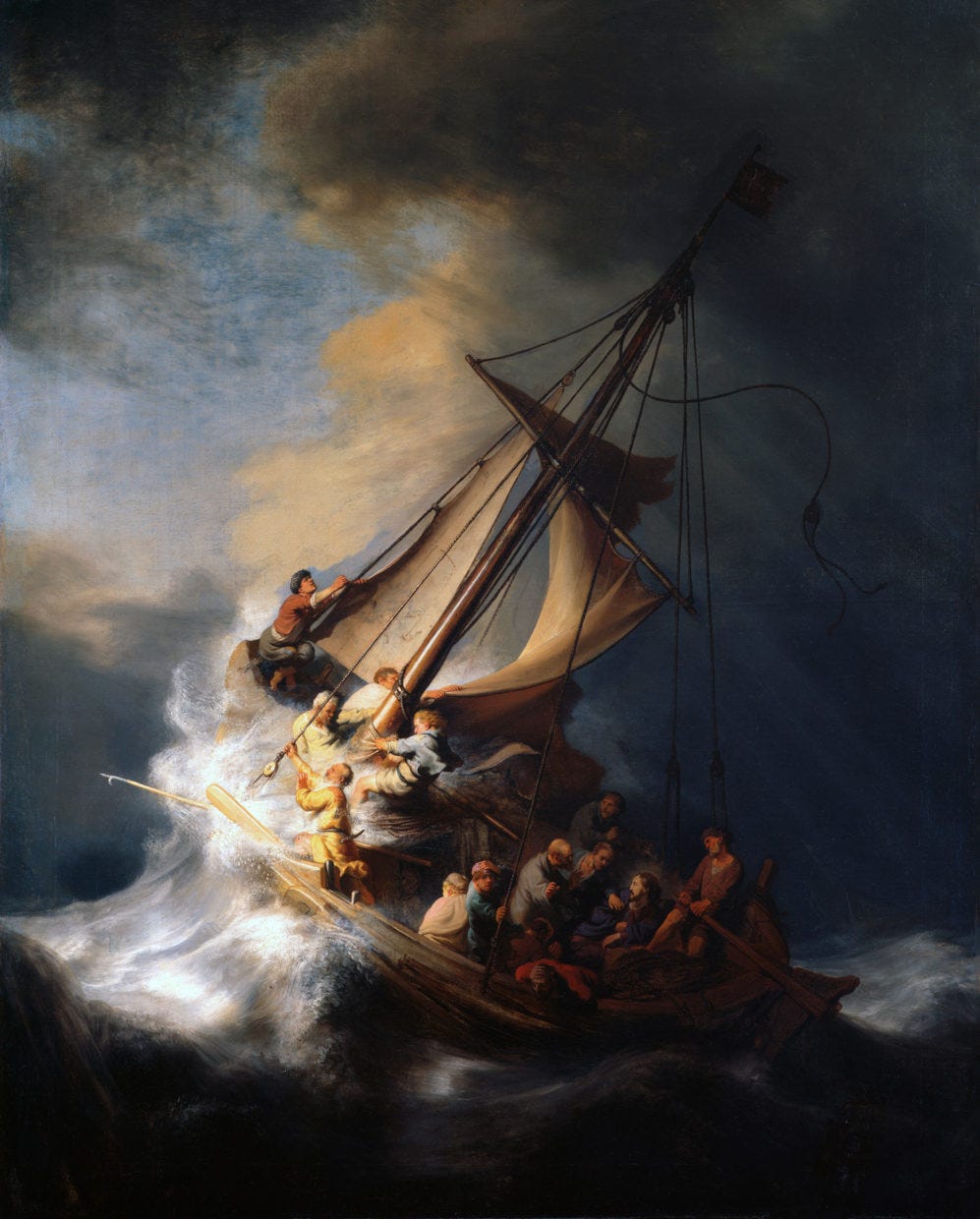 Christ in The Storm on the Sea of Galilee (1633) Rembrandt (1606 -1669)