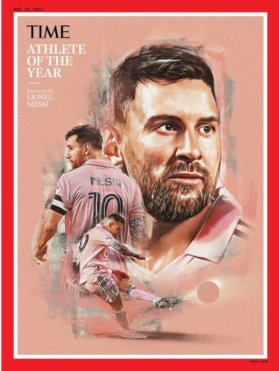 Lionel Messi es elegido el atleta del año por la revista TIME